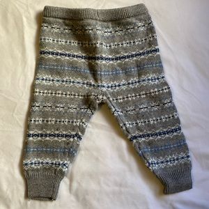 Janie and Jack | 6-12 months heather gray Fair Isle Sweater Pant,
